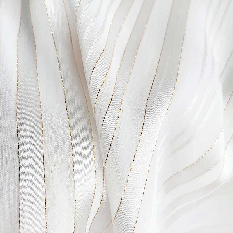 

Золотые и серебряные полосы из органзы для изготовления платья, материалы для шитья, ширина 150 см, ткань на метр