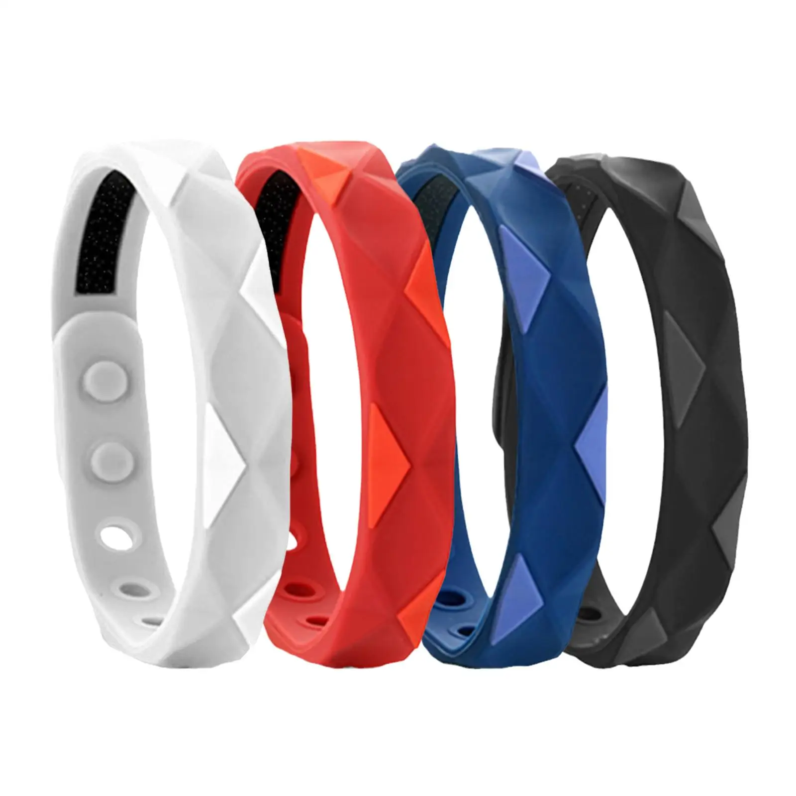 Negative Ion Anti-static Sports Bracelet Far Infrared Magnetic Ion Wristband Silicone Balance Negative