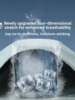 Running orts Men's Ice Silk Tee-quarter Length Sports Fitn Qui Dry Lightweight Summer Running Marathon Profional ...