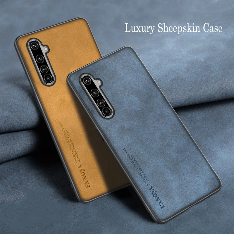 BRAND SET Cover per Realme X50 5G Custodia Morbida in Silicone con Rivestimento in Vetro Temperato Ultrasottile Case per Realme X50 5G (Oro Nero