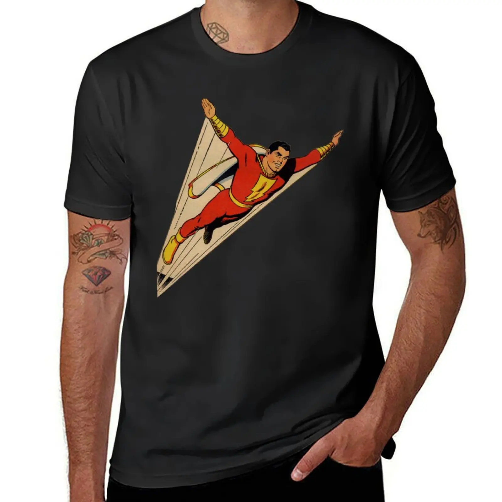 

SHAZAM Flying High !!! T-Shirt sublime new edition heavyweights funnys mens graphic t-shirts anime
