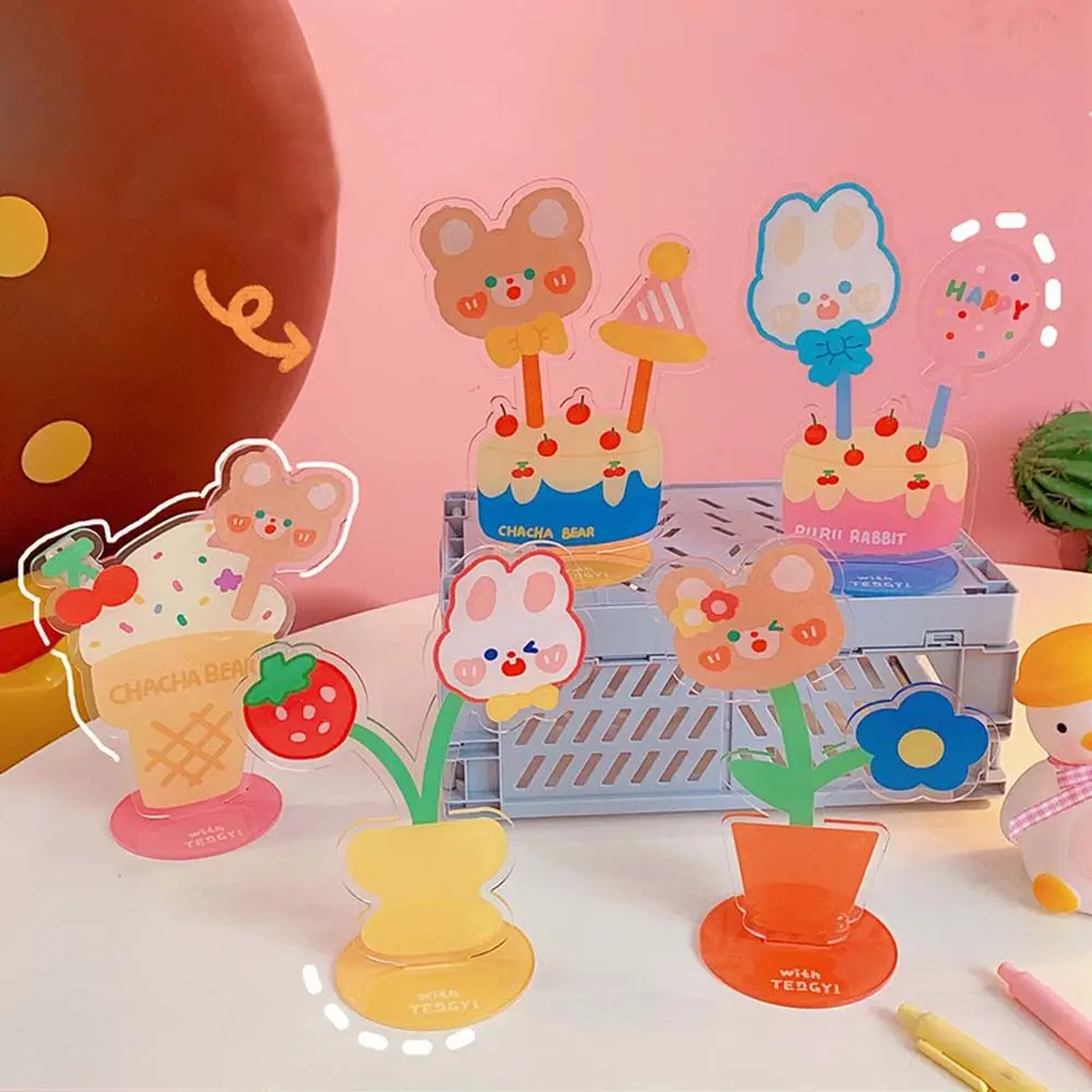 

Милый милый маленький медведь цветок настольная подставка с цифрами настольное украшение папка для заметок настольная папка для сообщений зажим для сообщений