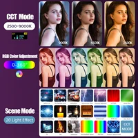 RGB LED Camera Light Full Color Output Video Lamp Kit Dimmable 2500K-8500K Bi-Color Panel Light CRI 95+ - Image 3