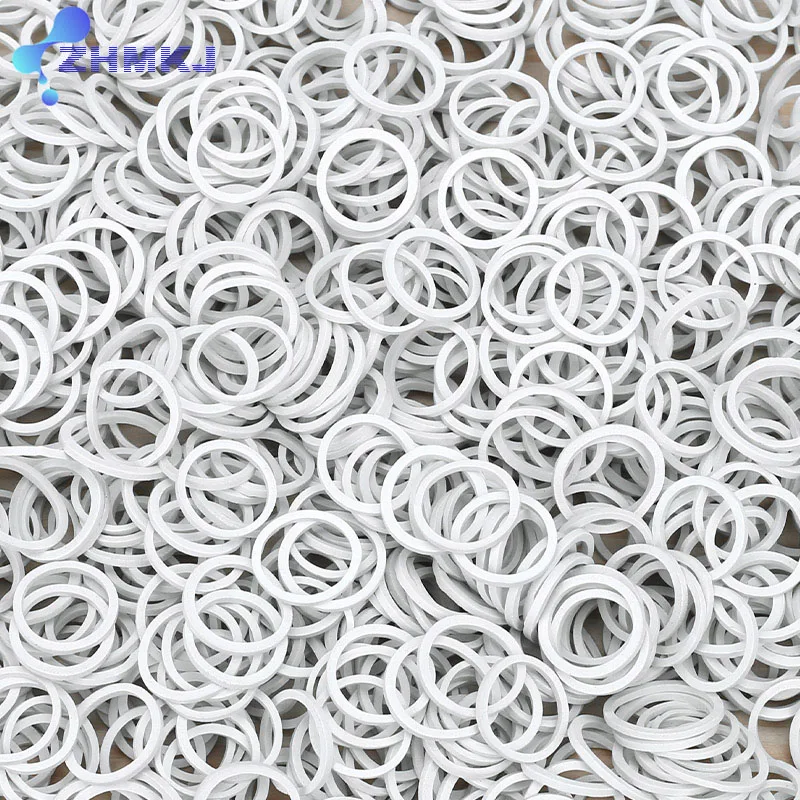

100Pcs White Color Rubber Band Strong Elastic Band Stationery School Office Home Supply Rubber Tie High Quality Diameter 15-50mm