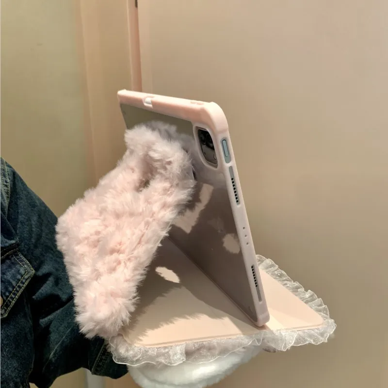 Cute Rabbit Plush Handmade iPad Case