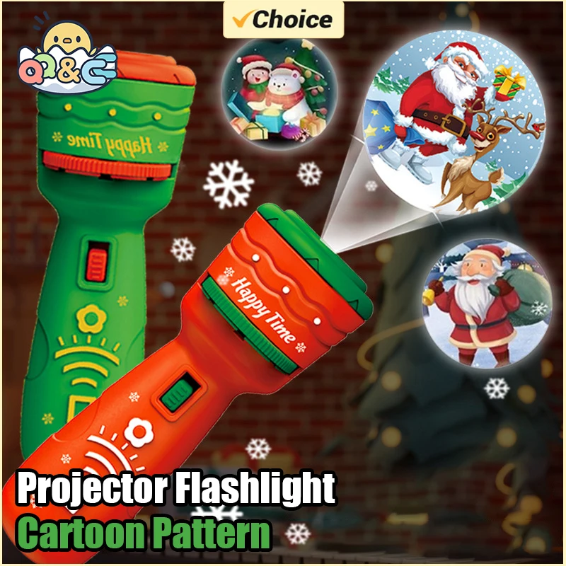 Plastic Christmas Projector Flashlight Toy for Kids