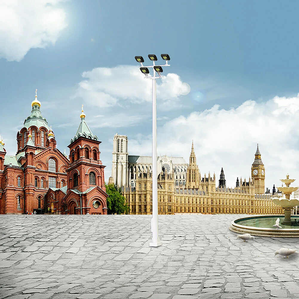 

Durable Home Decoration Square Light Street Light 10 Cm 2 Pack 3V Bright White N Scale For Model Railway Field