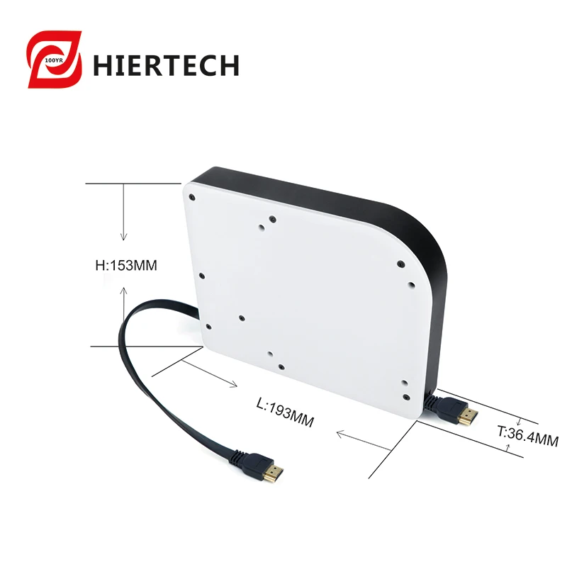 HIERTECH 고화질 4K 자동 수축형 1.95m HDMI 호환 케이블 릴 고정형 끝단 0.2m 사무실 가전제품에 유용
