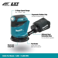 Makita DBO180Z 18V Brushless Cordless Rechargeable Disc Random Orbital Sander Woodworking Sanding Putty Polishing Bare Tool 2