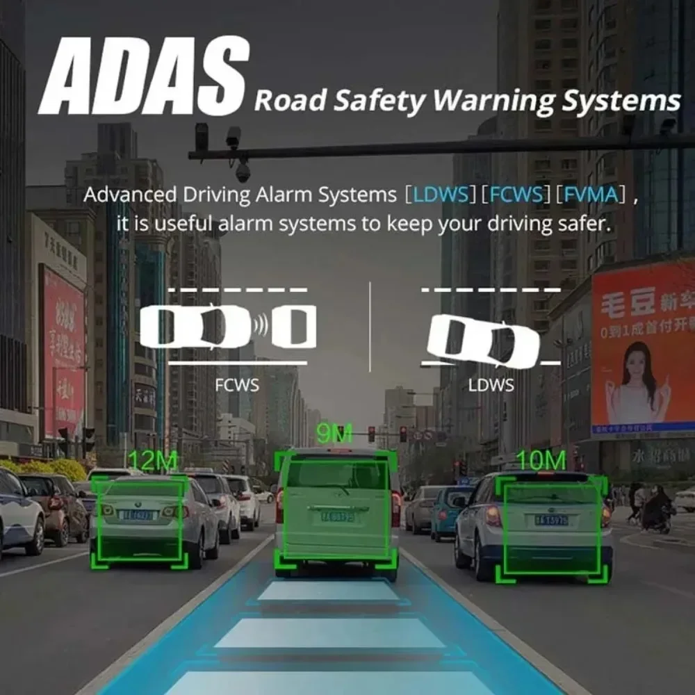 4G Android 8.1 Rearview Mirror Car DVR 10" HD 1080P 2+32G GPS WIFI ADAS Dash Cam Dual Lens Recorder Auto Camera Registrar DVRs