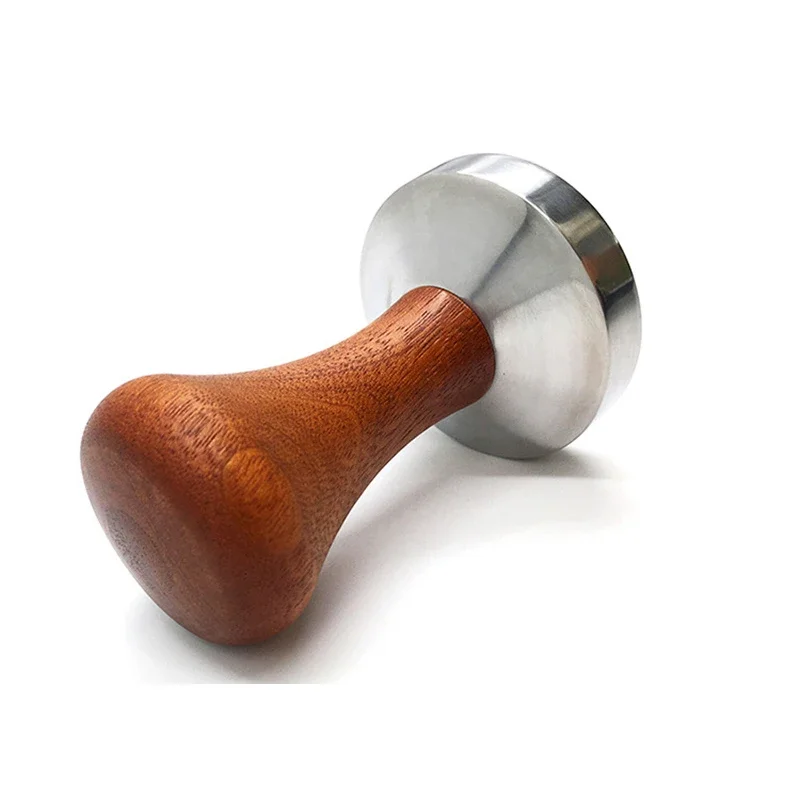 Wood Handle Espresso Coffee Tamper and Distributor Tool