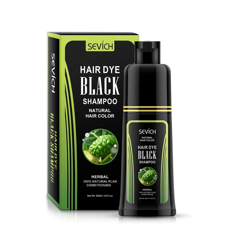 250ml A Black Cover White Hair Natural Black Hair Dye Cream Moisturizing Nutrition Deep Cleaning Improve Frizz