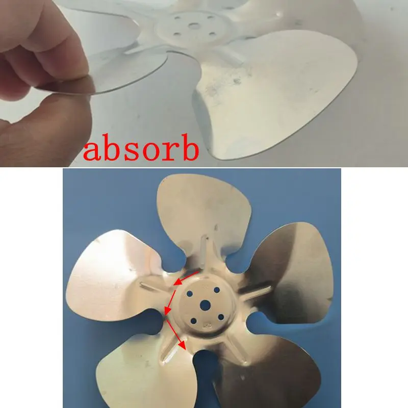 general home refrigerator cooling Iron fan blade 300/250/200/170mm heat dissipation fan blade freezer repair spare pa absorb