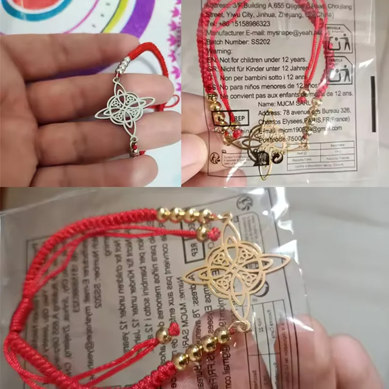 Witch Knot Charm Bracelets for Women nudo de bruja Stainless Steel Witchcraft Amulet Lucky Bracelets Jewelry lucky bhudda 4