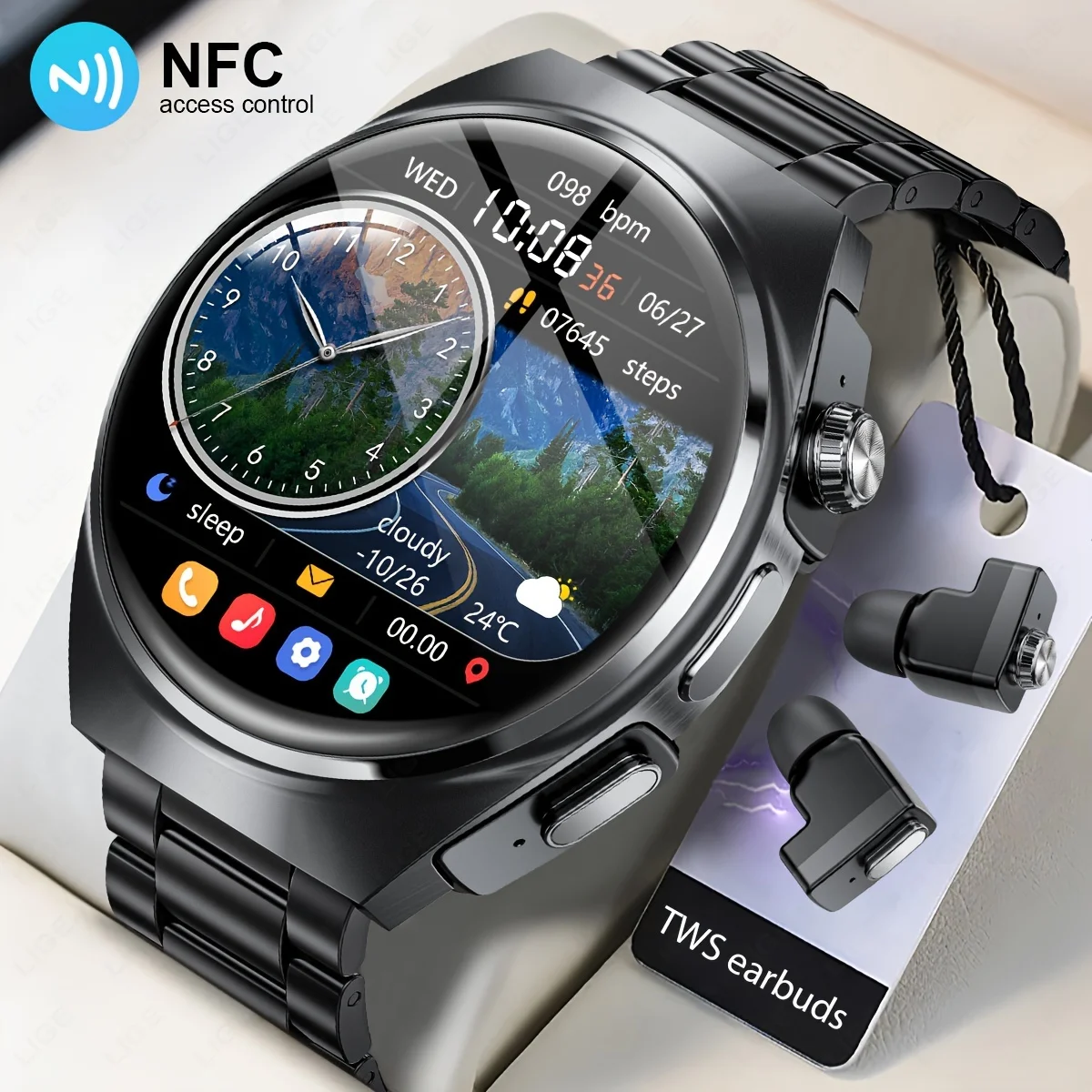 Huawei Smartwatch With Earbuds Huawei WATCH Buds Smartwatch With