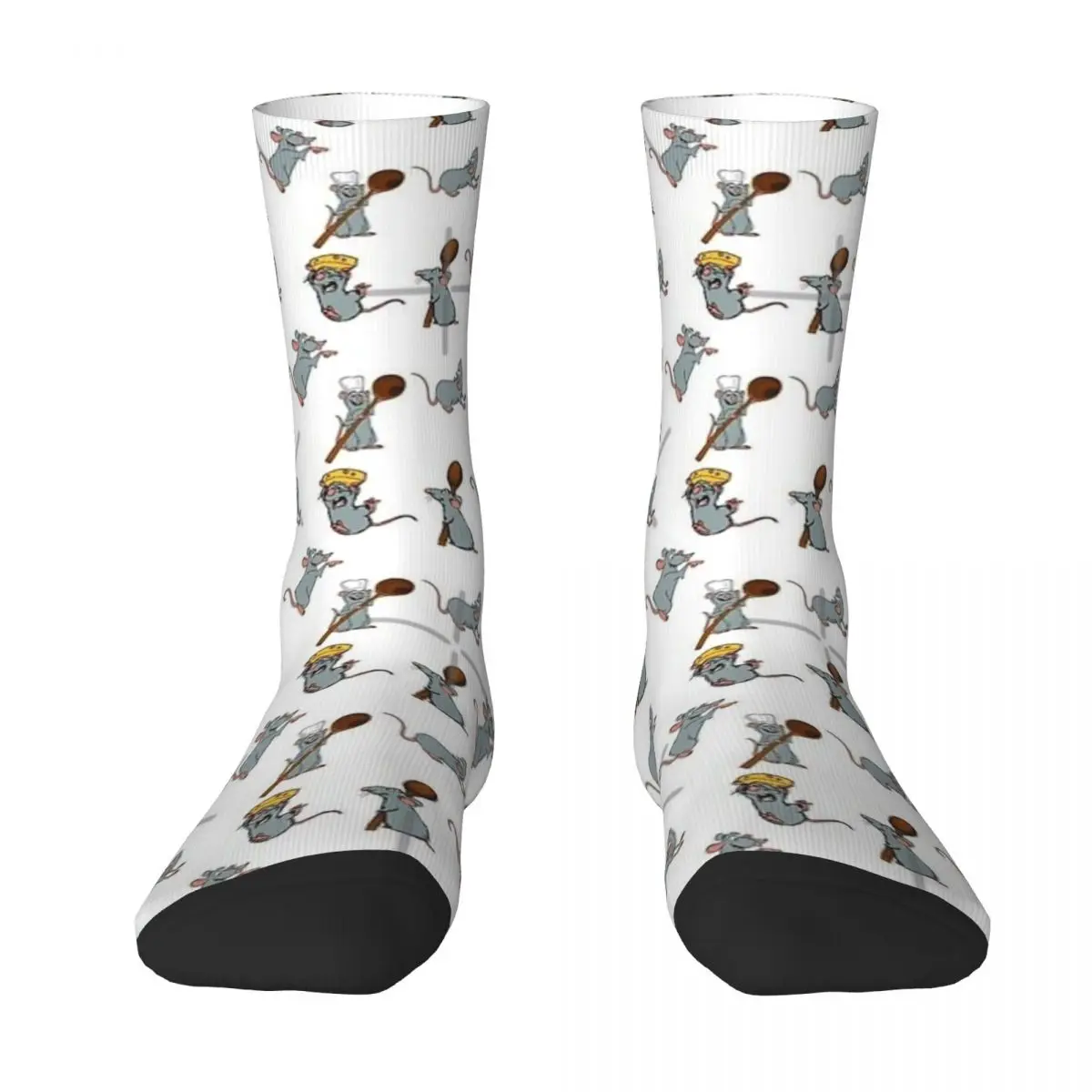 thumbnail image 1 of Calcetines con temática de diseño de paquete Ratatouille de Remy, accesorios para calcetines de vestir flexibles para mujer y hombre, 1 of 4