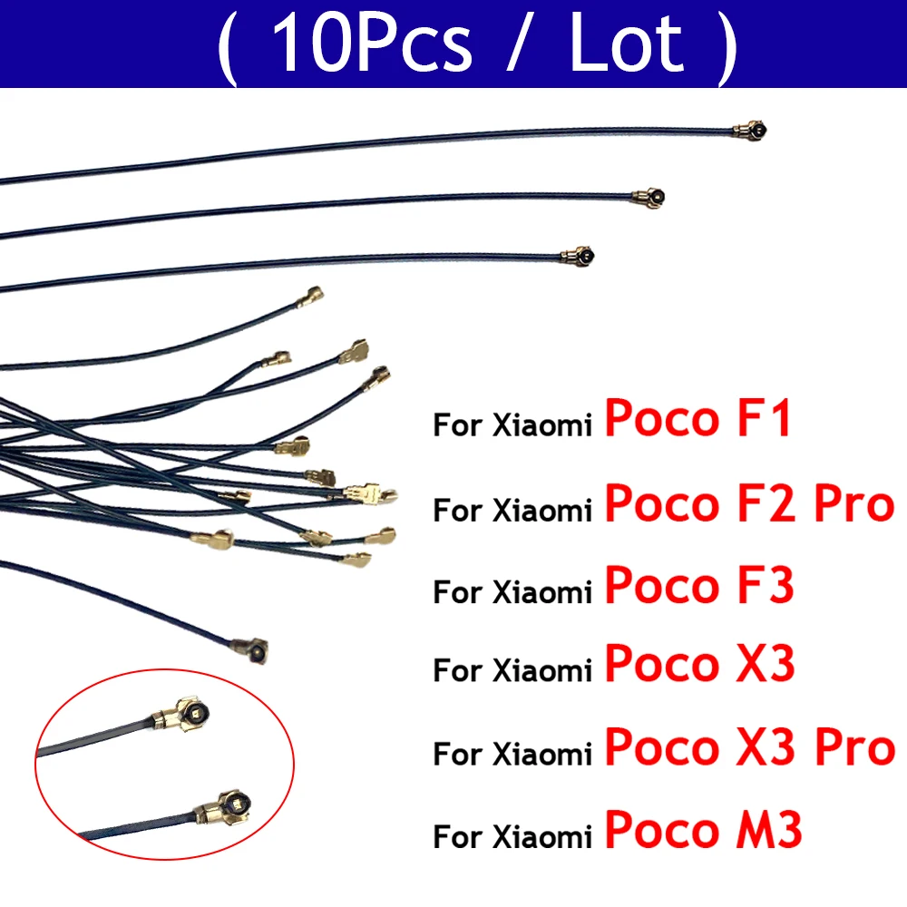 

10 шт./лот, антенна сигнала Wifi антенна гибкий кабель лента для Xiaomi Poco F1 F2 Pro F3 X3 Pro NFC M3