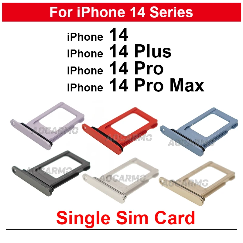 Per Iphone 14 Pro Max 14Plus 14Pro Single Sim Vassoio Supporto Per Scheda Sim Slot Parti Di Ricambio