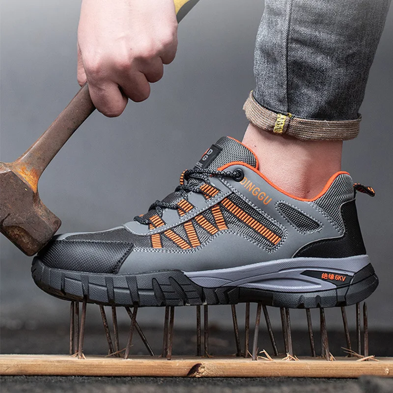 Anti-smash Anti-puncture Safety Shoes Indestructible Men Sneakers Breathable Work Safety Shoes Construction Protective Boots