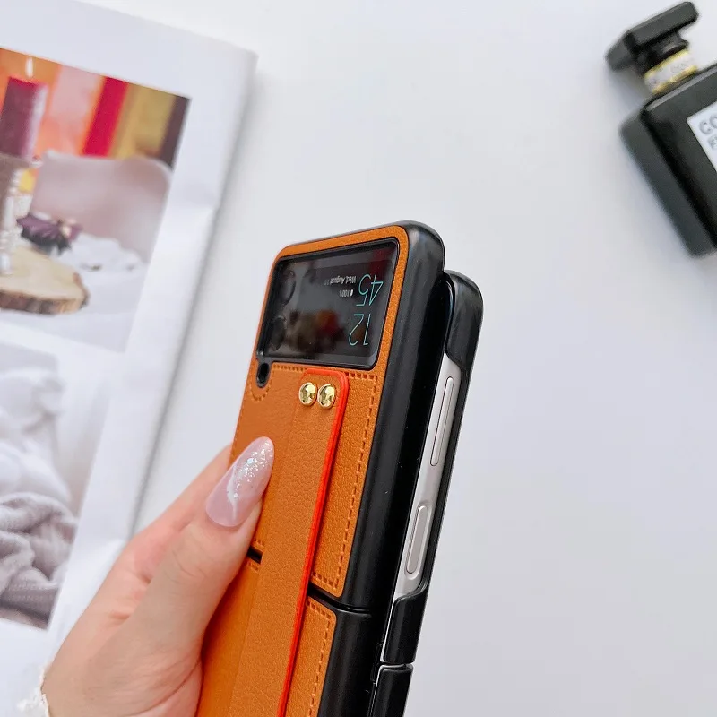 Case With Strap For Samsung Galaxy Z Flip 4 Z Flip 3 Z Flip 2 1 Case Shockproof Shell For Flip 2 Back Cover z플립 4 케이스_voghion.com