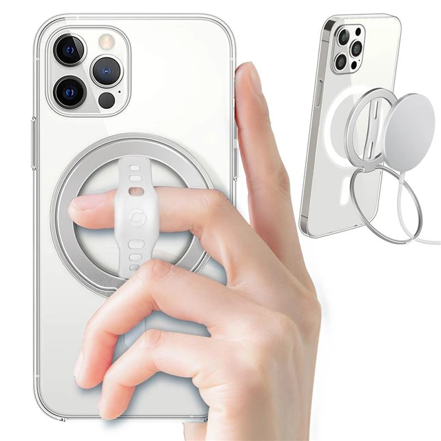Mindsky Magnetischer Griff für Magsafe，Magnetischer Ringhalter für iPhone  13 12 Magsafe Zubehör Verstellbarer Handy Fingerhalter & Handy Ständer  (Inky
