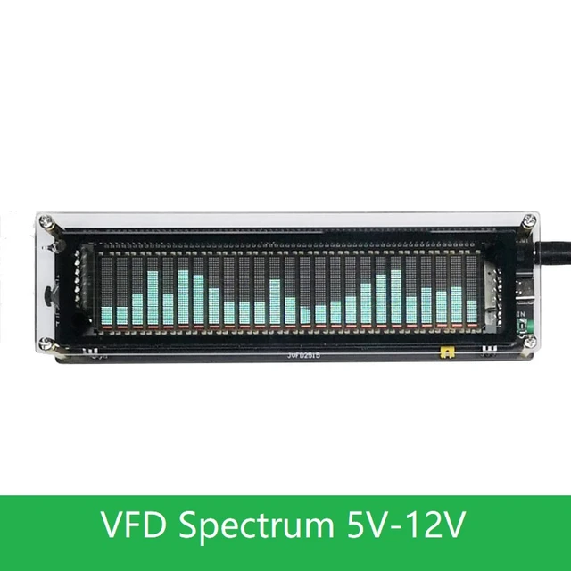 Indicateur LED de spectre Audio de musique VFD, indicateur de niveau de  contrôle avec fil à commande vocale - AliExpress