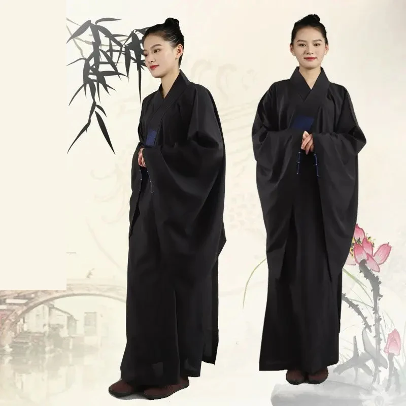 Shaolin Buddhist Monk Robes Costume Suit Chinese Kung Fu Uniform Gown Men Women Buddhist Clothing buddhist clothing