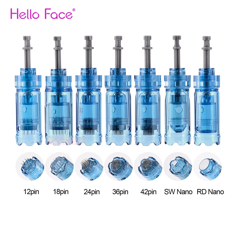 Dr. pen M8S Cartridge Needle A8S Tips  A9 Pin A11 Microneedle 18 Pin Nano Anti-back flow Design Bayonet Pin Head For Dr. pen M8S