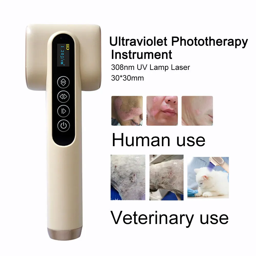 

308nm 311nm UVB Ultraviolet Phototherapy Instrument Vitiligo Treatment UV Lamp Laser for Therapy Vitiligo Psoriasis Skin Disease