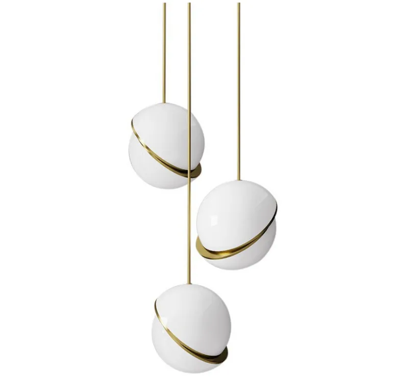 

Post Modern PorcDecoration Dislocation Half Ball Living Room Bedroom Dining Bar Corridor Bedside Candelier