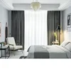 Ins Wind Light Luxury Velvet Fabric Blackout Curtains Simple Modern Full Blackout Bedroom Living Room Solid Color Home Decor 5