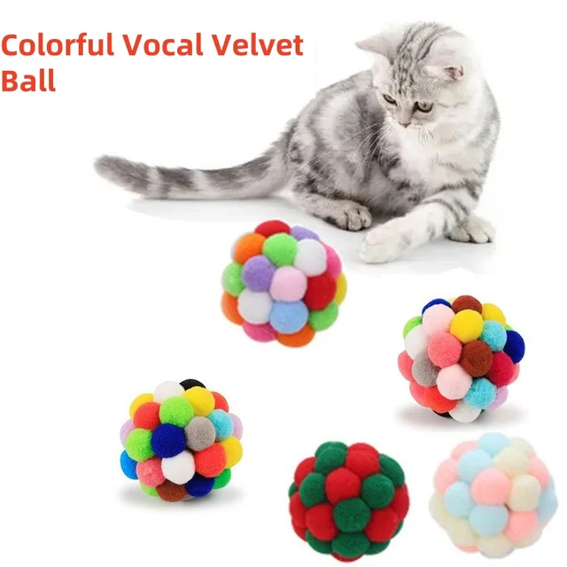 Cat Toys Cat Plush Ball Toy Pet Elastic Bell Ball Self Hi Ball Playing Cat Colorful Woolen Ball Cat Toys Interactive Cat Toys Cat Toys Cat Plush Ball Toy Pet Elastic Bell Ball Self Hi Ball Playing Cat Colorful Woolen Ball Cat Toys Interactive Cat Toys