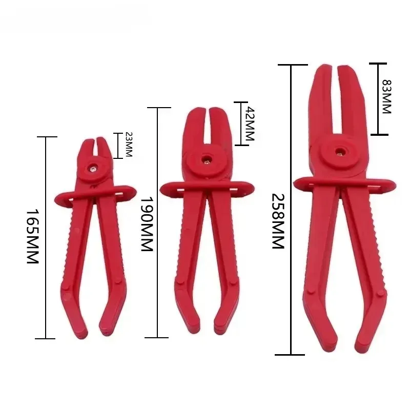 New 3Pcs/Set Hose Tube Clamp Pliers Tool Brake Fuel Water Line Clamp Pliers for Hose Removal Hand Tool for Car Repair