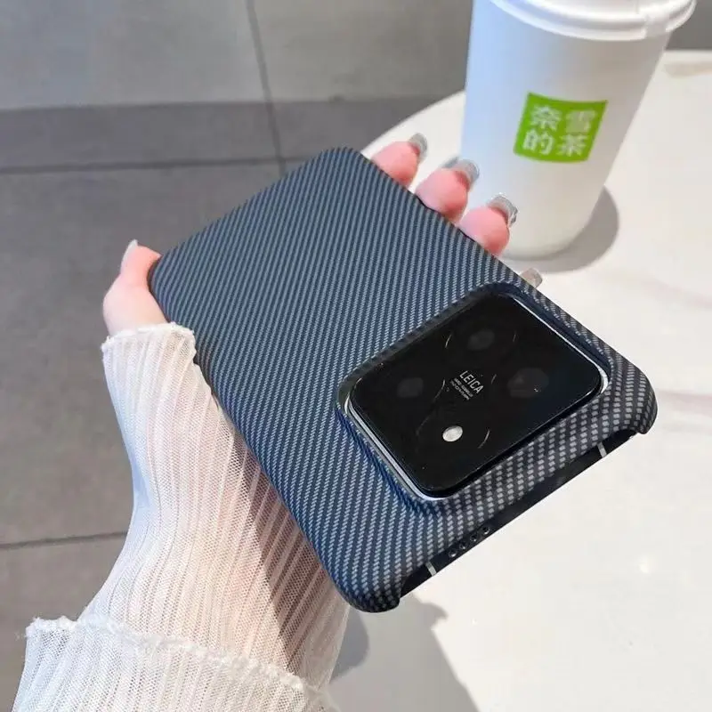 Fashion Hard Carbon Fibre Slim Protective Back Cover Case