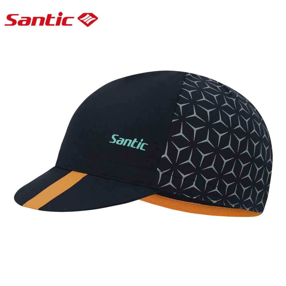 Santic Cycling Hat MTB Sports Cap New Breathable Quick-Drying Reflective Bicycle Riding Professional Sun Protection Sun Hat cycling caps sports headwear