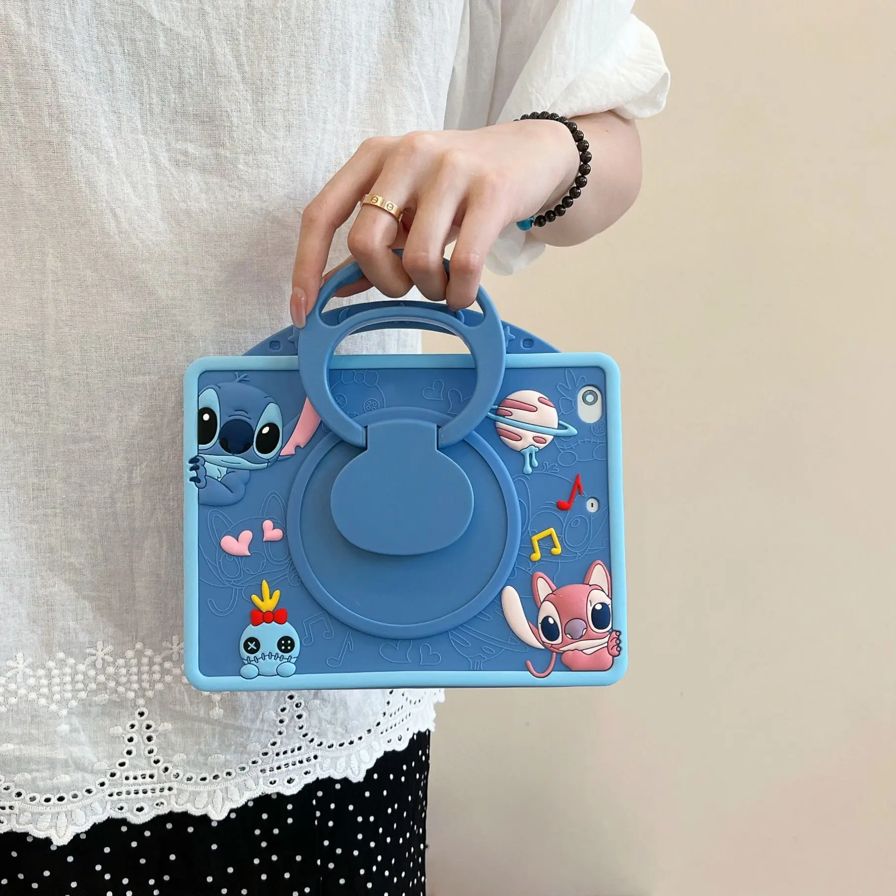 Cartoon Stitch Tablet Case For Samsung Galaxy S6 Lite Inch