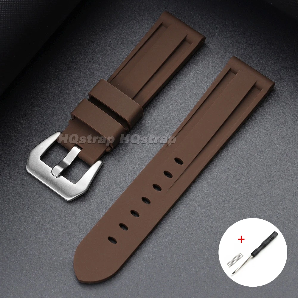 Premium Rubber Watch Strap - Soft Sport Silicone Wristband