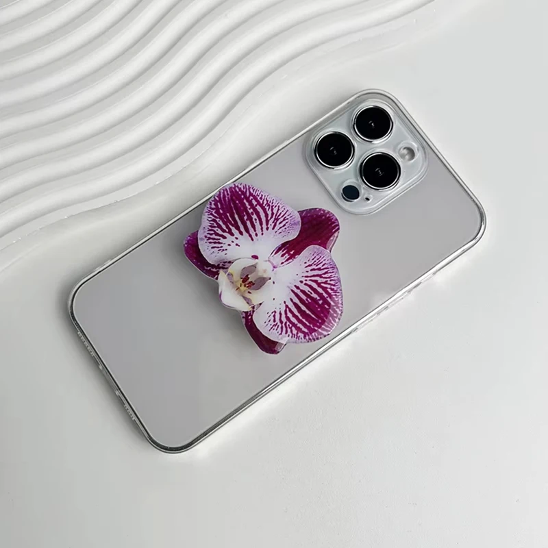 New Orchid Phone Stand Phalaenopsis Socket Grip Network Hot Talent Recommendation Foldable Cymbidium Phone Bracket For IPhone