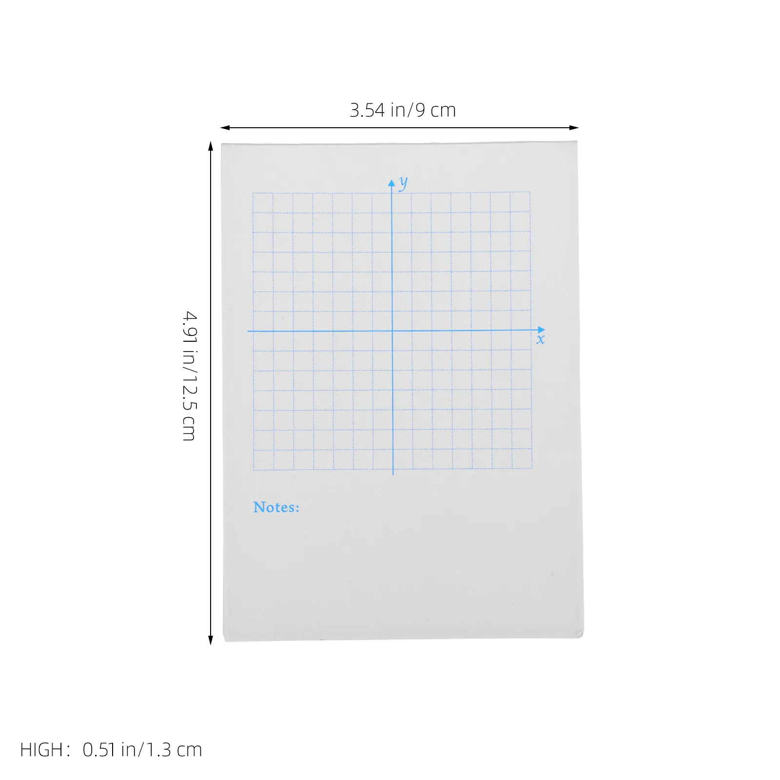 2권의 전통 종이 그래프 용지 수학 그리기용 Xy 좌표 메모장 그리드 라인 스케치 정밀 그래프 작성