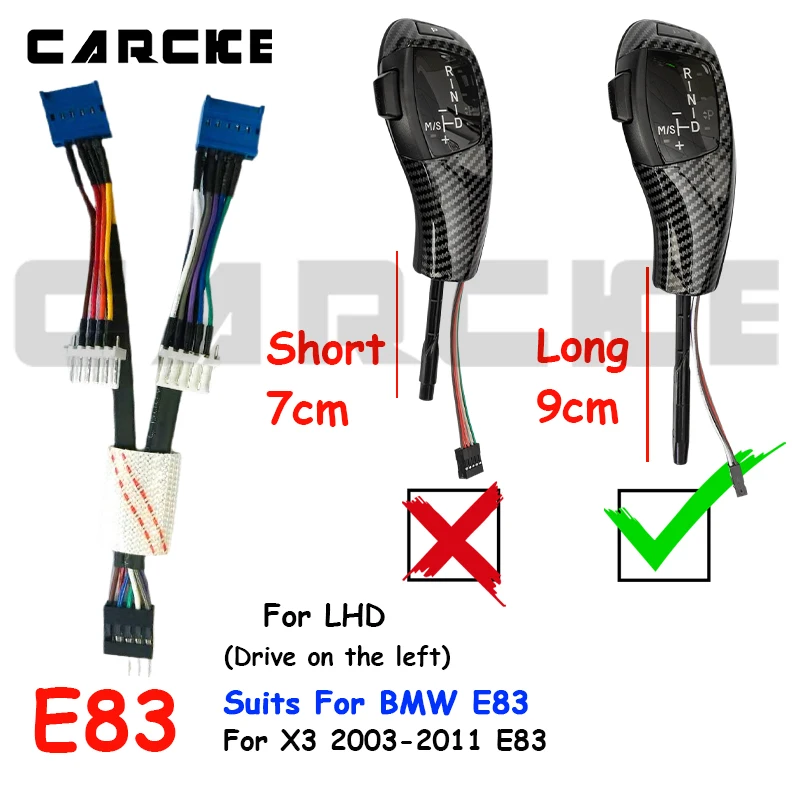 기어 시프트 노브 E83 BMW X3 자동차 인테리어 기어 시프터 레버 스틱 튜닝 개조 업그레이드 액세서리 편안한 손 느낌