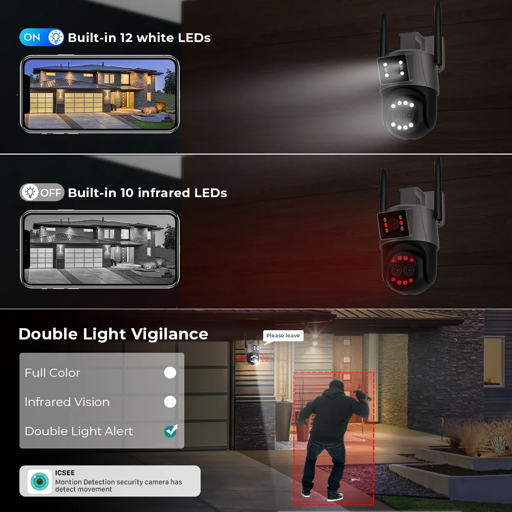 9MP WiFi Camera Outdoor Three Lens Dual Screen 8X Zoom Security Camera 4.5K 8MP Video Surveillance PTZ ICsee Alexa NVR Bluetooth 15 S83f8e850794845098aef5cd44721ea6ek 9MP WiFi Camera Outdoor Three Lens Dual Screen 8X Zoom Security Camera 4.5K 8MP Video Surveillance PTZ ICsee Alexa NVR Bluetooth