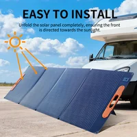 200W panneau solaire Portable ETFE Flexible pliable générateur solaire Kit Portable panneau solaire étanche IP68 pour Camping Powerbank 5
