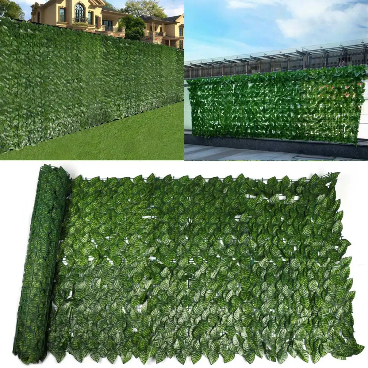 Siepe artificiale finto fogliame pannelli di recinzione foglia finta  recinzione Privacy per la decorazione del giardino di casa cortile terrazza  Patio negozio Decor - AliExpress