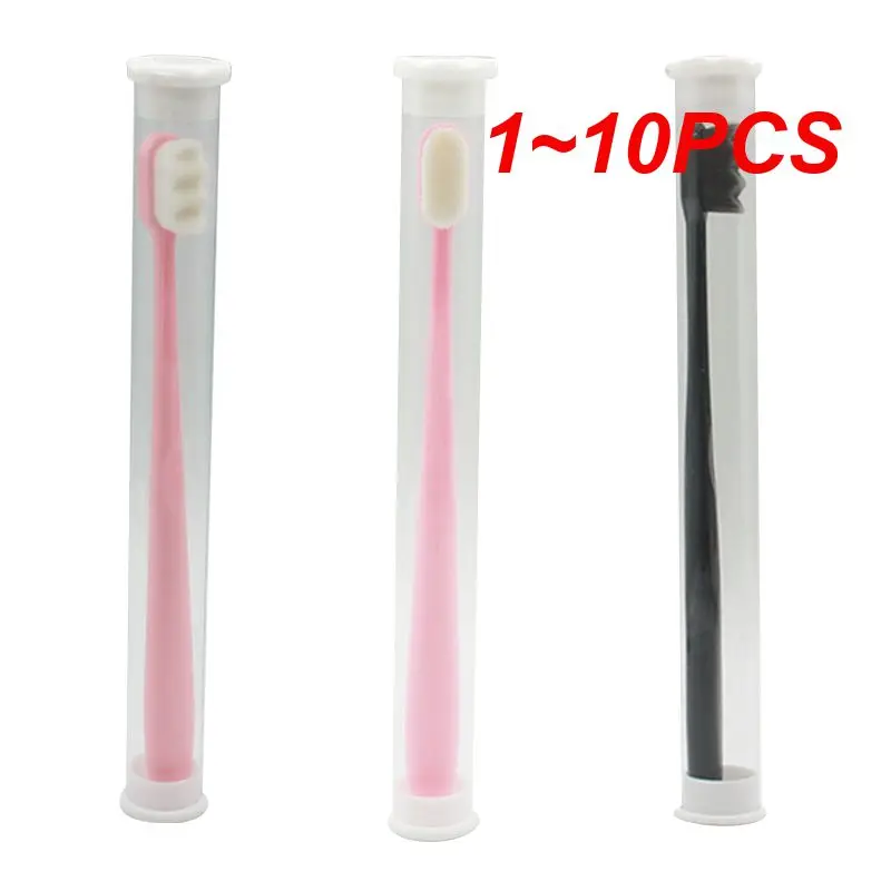 

1~10PCS Set Ultra-fine Soft Toothbrush Million Nano Bristle Adult Tooth Brush Teeth Deep Cleaning Portable Travel Oral Care