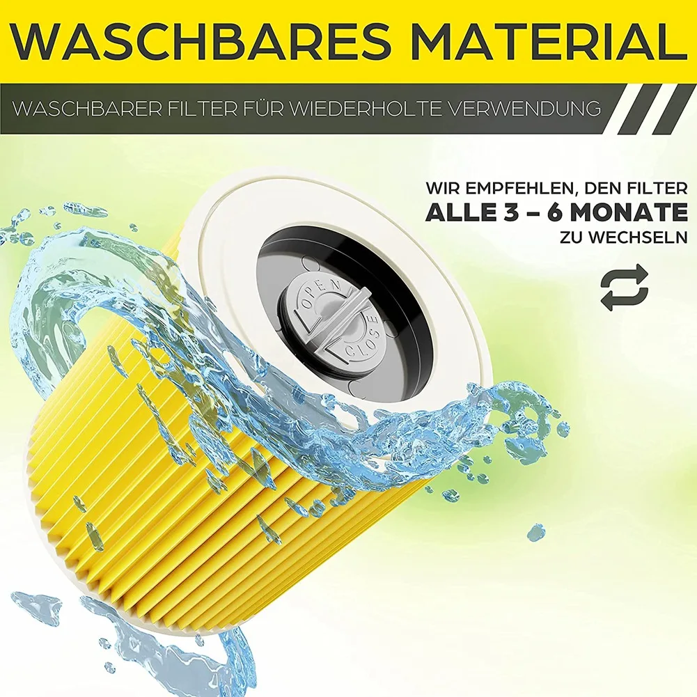 

Картридж для пылесоса Karcher WD3 Premium WD2 WD3 WD1 MV3 MV2 WD 3 P, 3 шт.