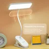 LED Reading Light Bendable Touch Lamp USB Charging Clip On Reading Lamp Multi-Function Small Night Lights for Bedroom Dormitory 4