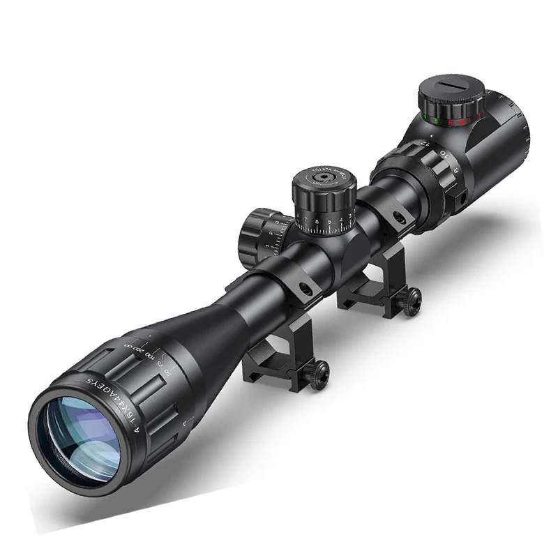 4-16x44 Shooting Rifle Scope Hunting Red and Green Illuminated Built ...
