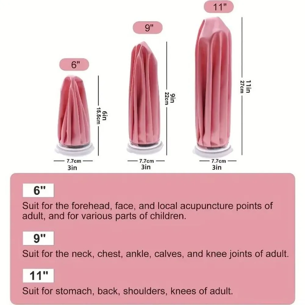 Ice Pack for Injuries Reusable Ice Cold Packs Ice Bag Hot Water Hot & Cold Therapy Pain Relief for Knee Leg Injury No-Leak