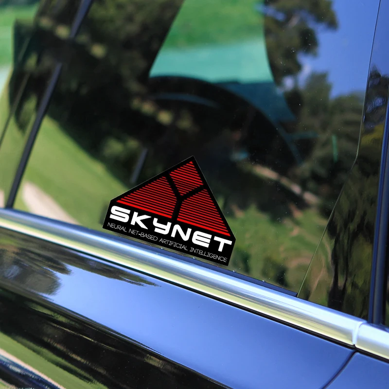 스카이넷 터미네이터 영화 참신한 데칼 자동차 부속품, VAN SUV GTR 장식, 개성 스티커, 맞춤형, 13cm X 9.5cm