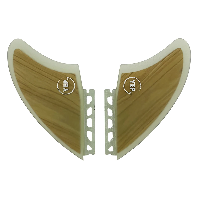 UPSURF FUTURE Keel Fins Fibreglass Fins For Surfboard Bamboo Twin tabs Quilhas Funboard Fin For Water Sport Thruster K2 Surf Fin